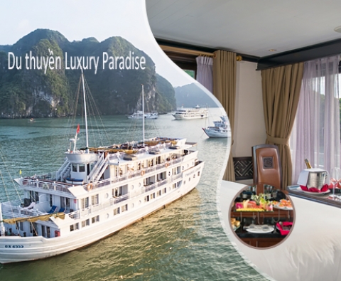 Du thuyền 5 sao Paradise Luxury Ha Long 2 ngày 1 đêm