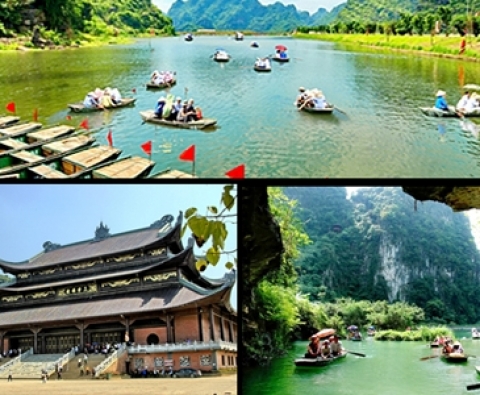 ​HANOI - TRANG AN ECOTOURISM TOURSIM - BAI DINH PAGODA (1 DAY)